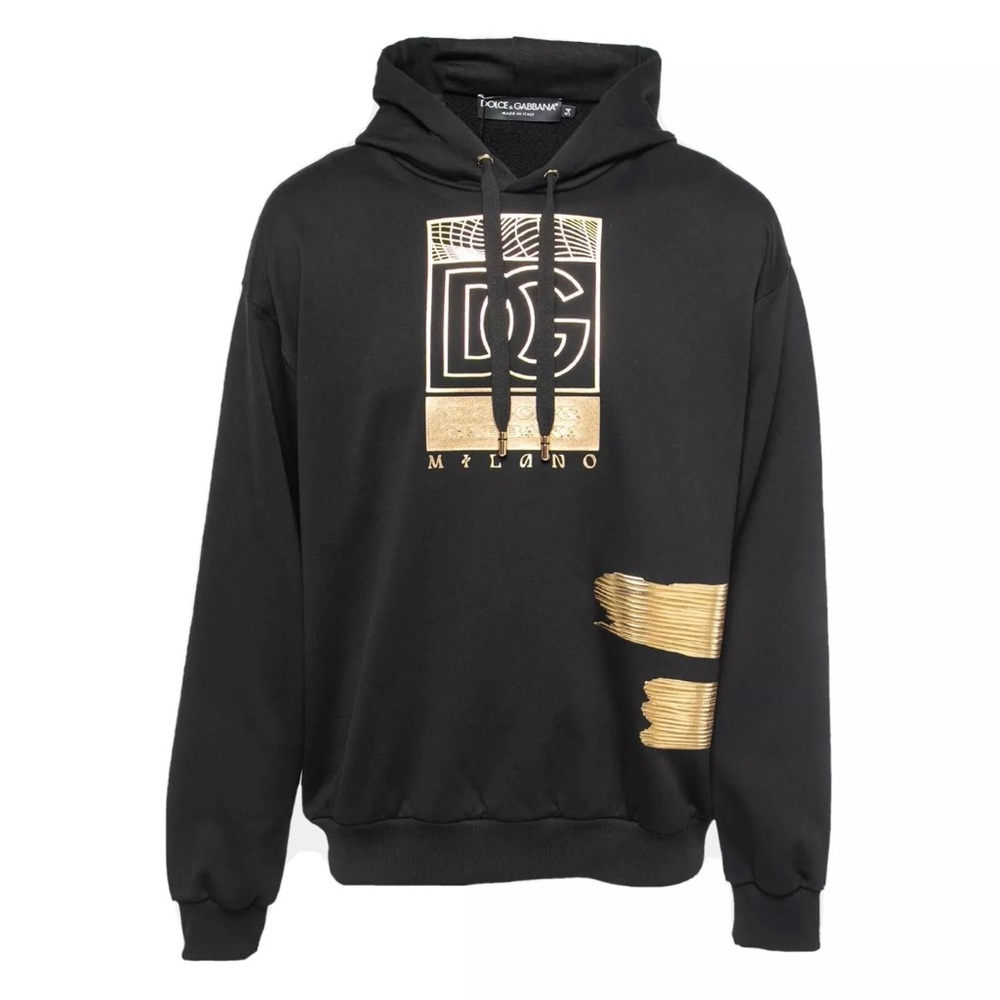 Limited Edition_Dolce & Gabbana Realta Parallela Gold Stamp Hoodie UNXD_size 58